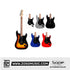 SQOE SEST210 Super Stratocaster Body HH Electric Guitar Rosewood Fretboard | Zoso Music Sdn Bhd