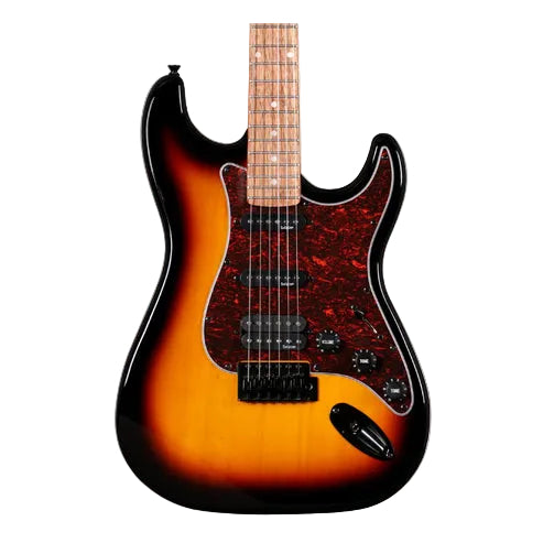 SQOE SEST230 Super Stratocaster Body HSS Electric Guitar Rosewood Fretboard