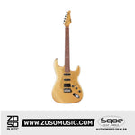 SQOE SEST700, Glitter Super Stratocaster HSS Electric Guitar with Alter Switch
