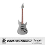 SQOE SEST700, Glitter Super Stratocaster HSS Electric Guitar with Alter Switch