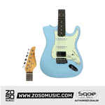 SQOE SEST700 Super Stratocaster HSS Electric Guitar with Alter Switch