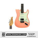 SQOE SEST700 Super Stratocaster HSS Electric Guitar with Alter Switch