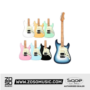 SQOE SEST800 HSS Roasted Maple Series Electric Guitar | Zoso Music Sdn Bhd