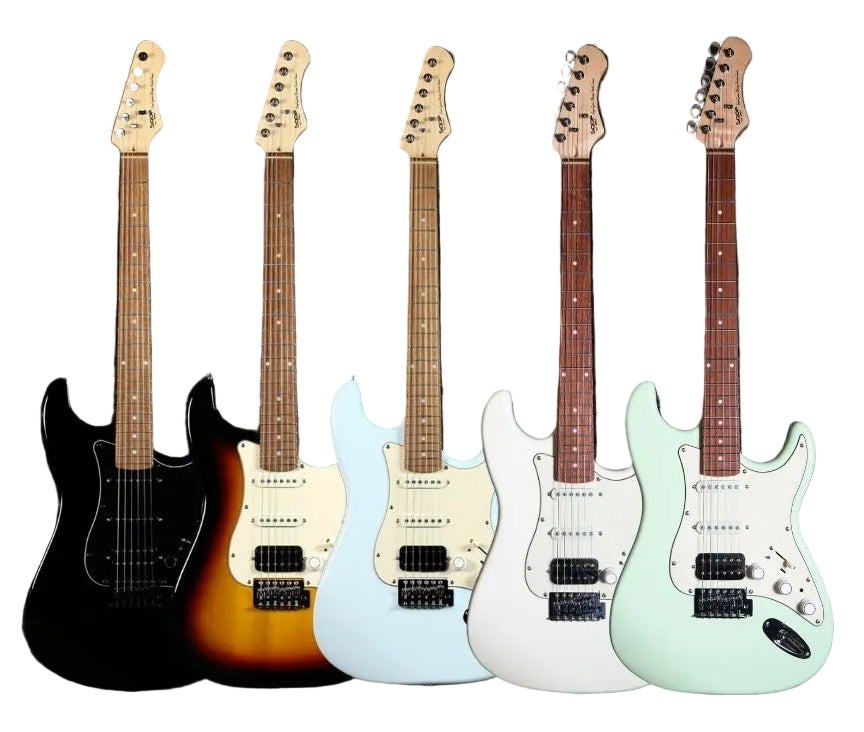 SQOE SEST810 HSS Roasted Maple Smart Electric Guitar | Zoso Music Sdn Bhd