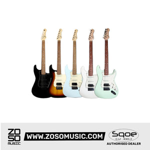 SQOE SEST810 HSS Roasted Maple Smart Electric Guitar | Zoso Music Sdn Bhd