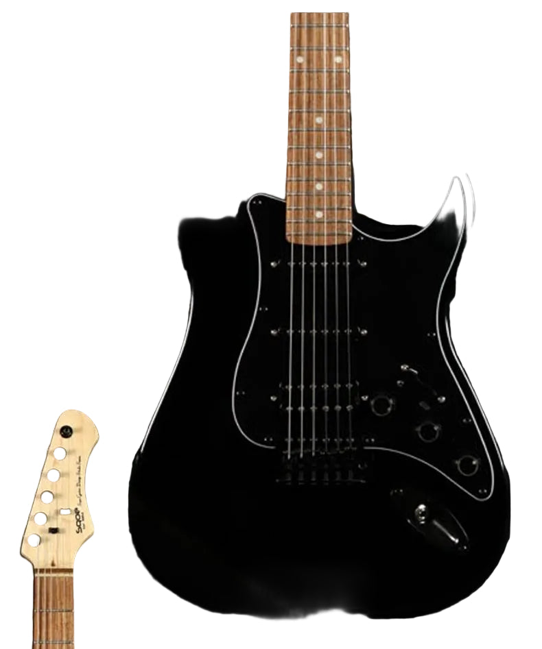 SQOE SEST810 HSS Roasted Maple Smart Electric Guitar