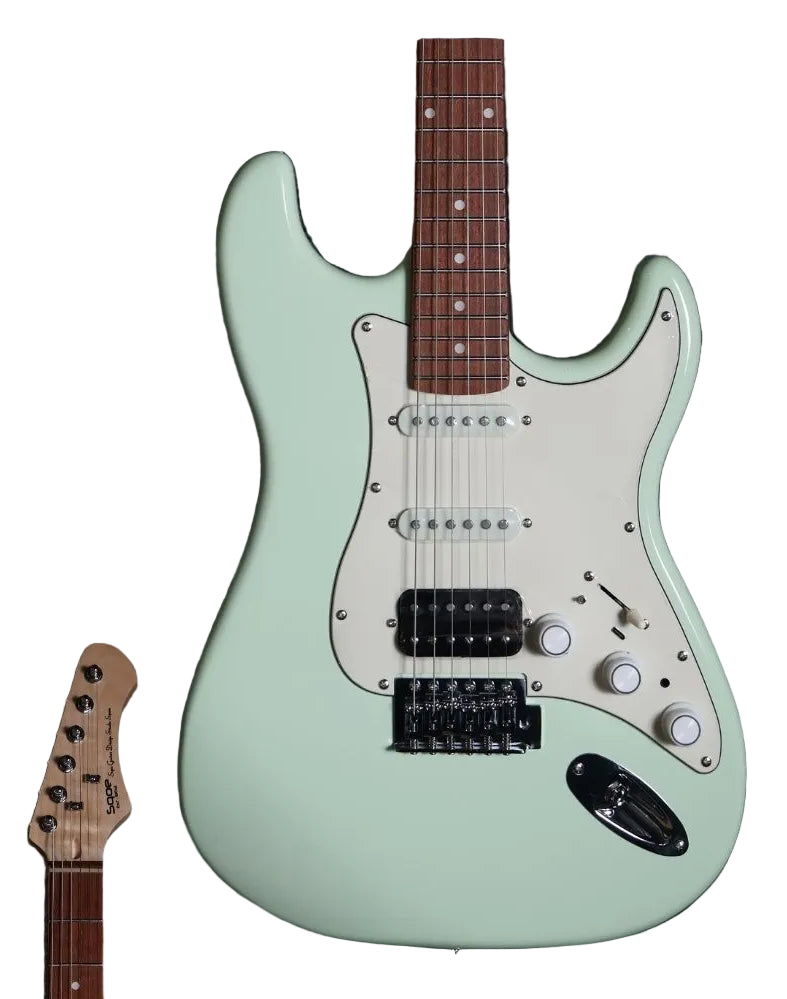 SQOE SEST810 HSS Roasted Maple Smart Electric Guitar