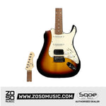 SQOE SEST810 HSS Roasted Maple Smart Electric Guitar