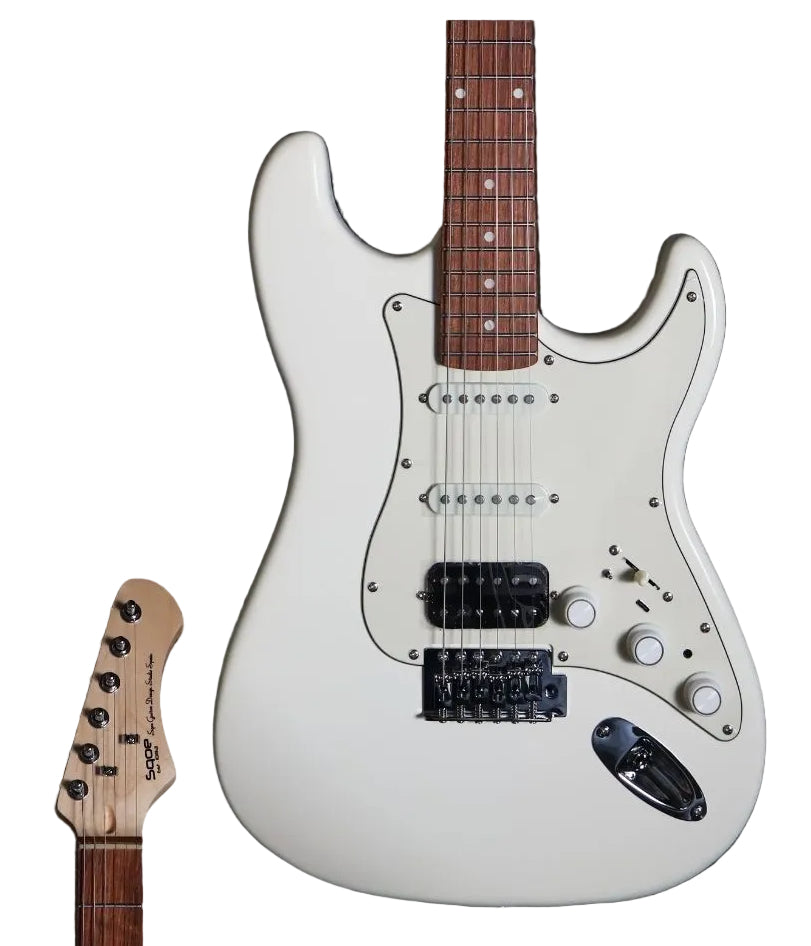 SQOE SEST810 HSS Roasted Maple Smart Electric Guitar