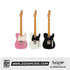 SQOE SETL250 Telecaster Body Electric Guitar with Maple FB | Zoso Music Sdn Bhd