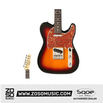 SQOE SETL300 Telecaster Body Electric Guitar with Rosewood FB