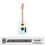 SQOE SETL400 Telecaster Body SS Electric Guitar Roasted Maple Fretboard
