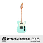 SQOE SETL400 Telecaster Body SS Electric Guitar Roasted Maple Fretboard