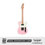 SQOE SETL400 Telecaster Body SS Electric Guitar Roasted Maple Fretboard