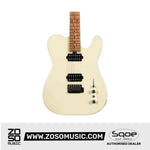 SQOE SETL450 HH Canadian Roasted Maple Fretboard Telecaster with Tremolo Electric Guitar