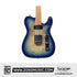 SQOE SETL550 Burl Mahogany with Roasted Maple Fretboard Telecaster Electric Guitar