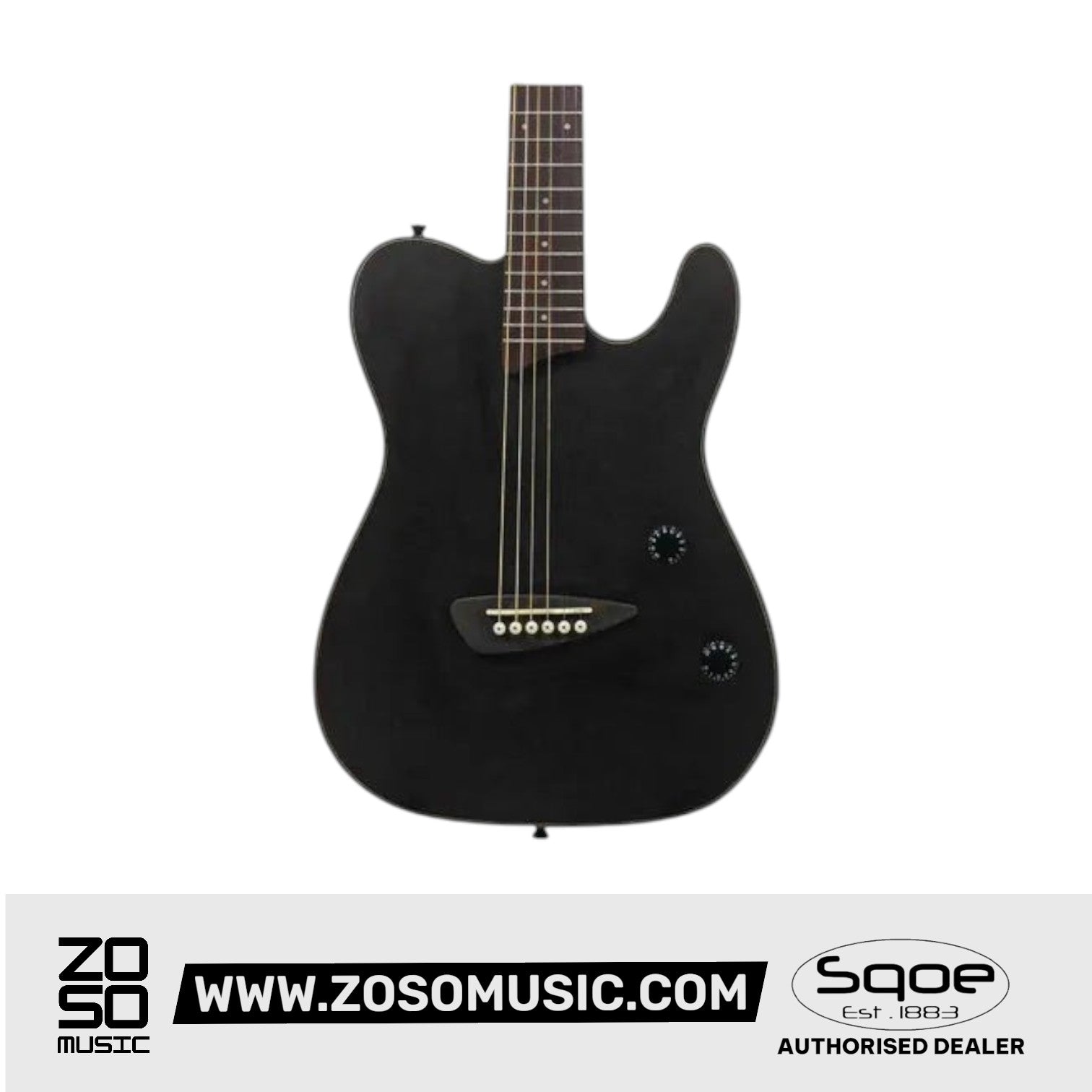 SQOE SETL800 Electroacoustic Silent Steel String Mahogany Guitar