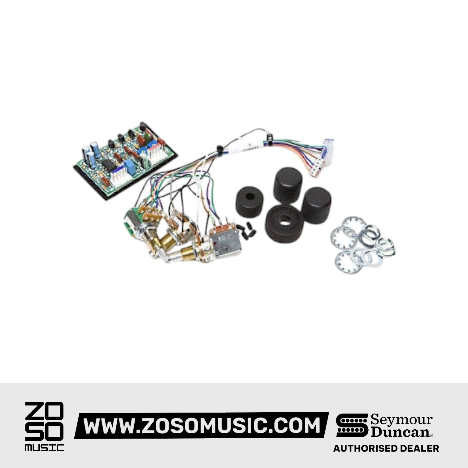SEYMOUR DUNCAN ACTIVE BASS PREAMP PASSIVE VOICED 2BAND STC-2P, SEYMOUR DUNCAN, PICKUPS & PARTS, seymour-duncan-active-bass-preamp-passive-voiced-2band-stc-2p, ZOSO MUSIC SDN BHD