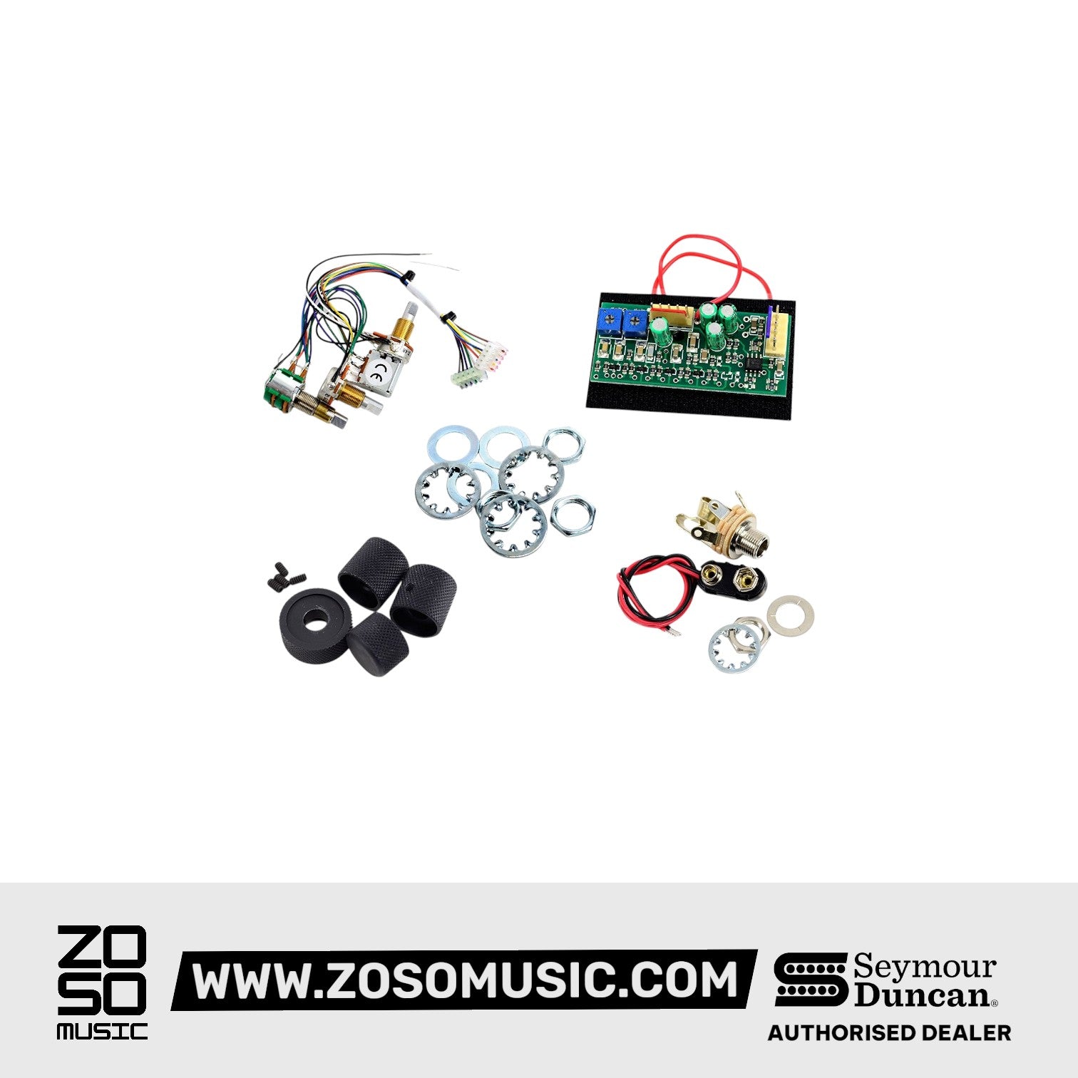 SEYMOUR DUNCAN MUSIC MAN ACTIVE PREAMP 3BAND 3 KNOBS STC-3M3, SEYMOUR DUNCAN, PICKUPS & PARTS, seymour-duncan-music-man-active-preamp-3band-3-knobs-stc-3m3, ZOSO MUSIC SDN BHD