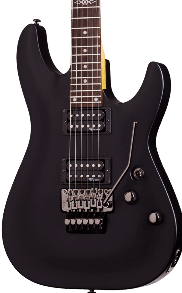 SCHECTER ELECTRIC GUITAR SGR C-1 FLOYD ROSE ELECTRIC GUITAR  MIDNIGHT SATIN BLACK (3836), SCHECTER, ELECTRIC GUITAR, schecter-electric-guitar-c-1-fr-sgr-msb, ZOSO MUSIC SDN BHD