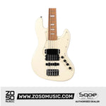 SQOE SJB-658 5 String Jazz Bass Guitar with Roasted Maple Neck
