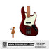 SQOE SJB600 4-Strings Jazz Bass Guitar, Roasted Maple Neck, Rosewood Fretboard