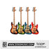 SQOE SJB750 Roasted Maple Series 5 string Jazz Bass Guitar | Zoso Music Sdn Bhd