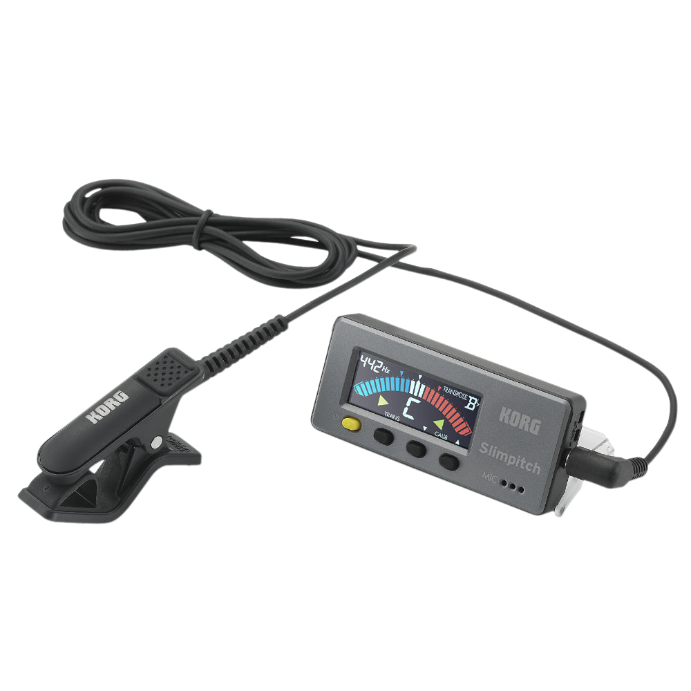 Korg SlimPitch SLM-1CM Chromatic Tuner in Gray - ZOSO MUSIC