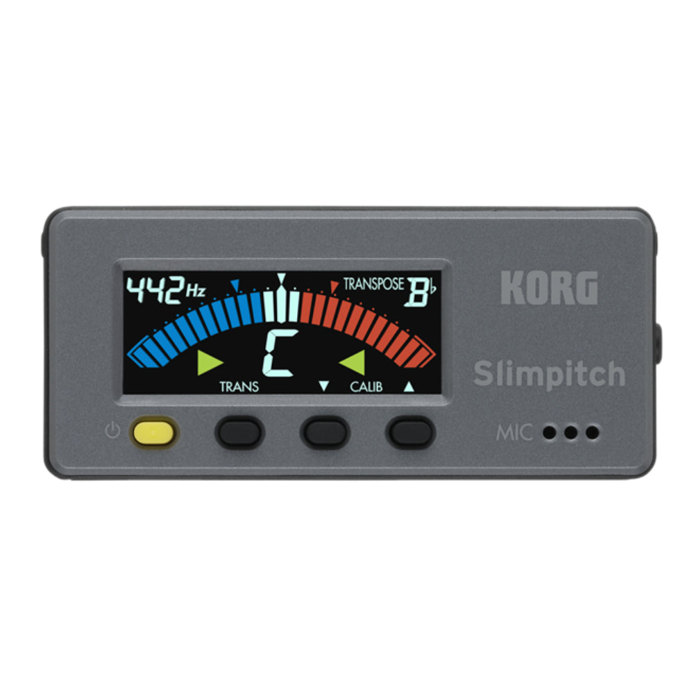 Korg SlimPitch SLM-1CM Chromatic Tuner in Gray - ZOSO MUSIC