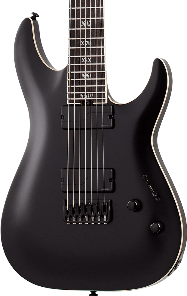 SCHECTER C-7 SLS EVIL TWIN ELECTRIC GUITAR - SATIN BLACK (1349) MADE IN KOREA, SCHECTER, ELECTRIC GUITAR, schecter-electric-guitar-c-7-sls-eviltwin-sb, ZOSO MUSIC SDN BHD