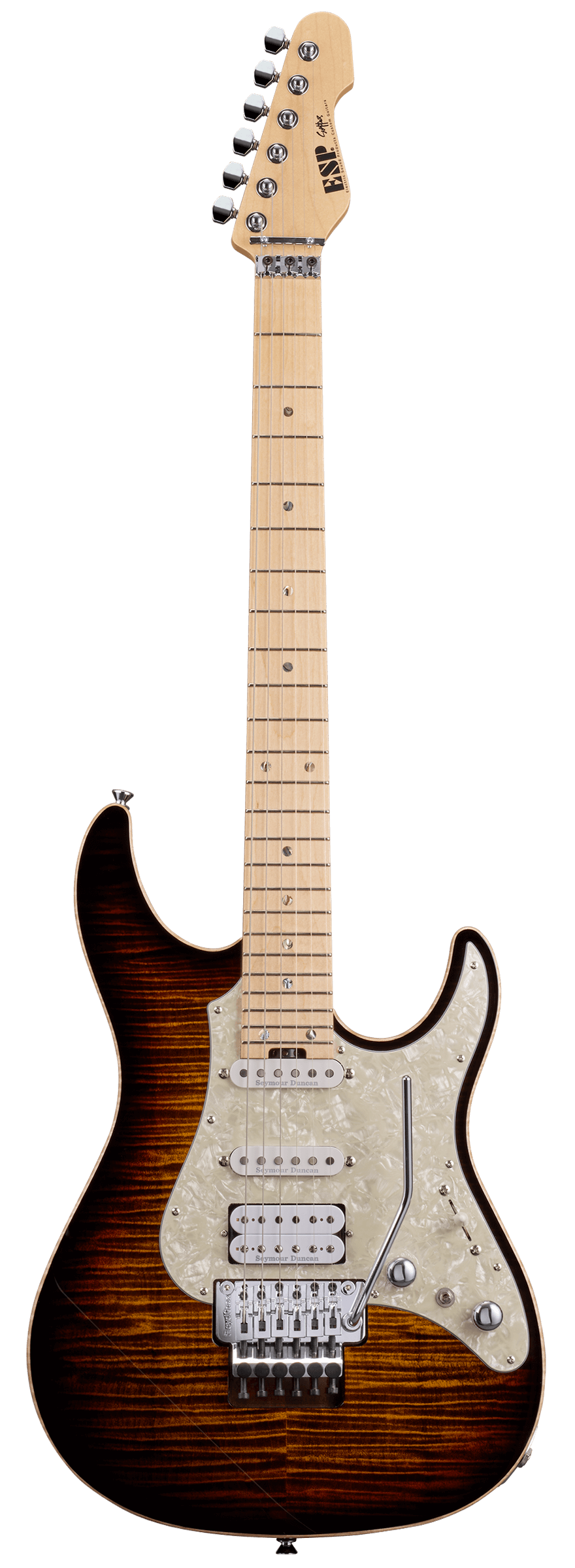 ESP Original SNAPPER-CTM24 FR FM/HR - Tiger Eye Sunburst [MIJ - Made in Japan] |  ESP |  BASS GUITAR |  Zoso Music