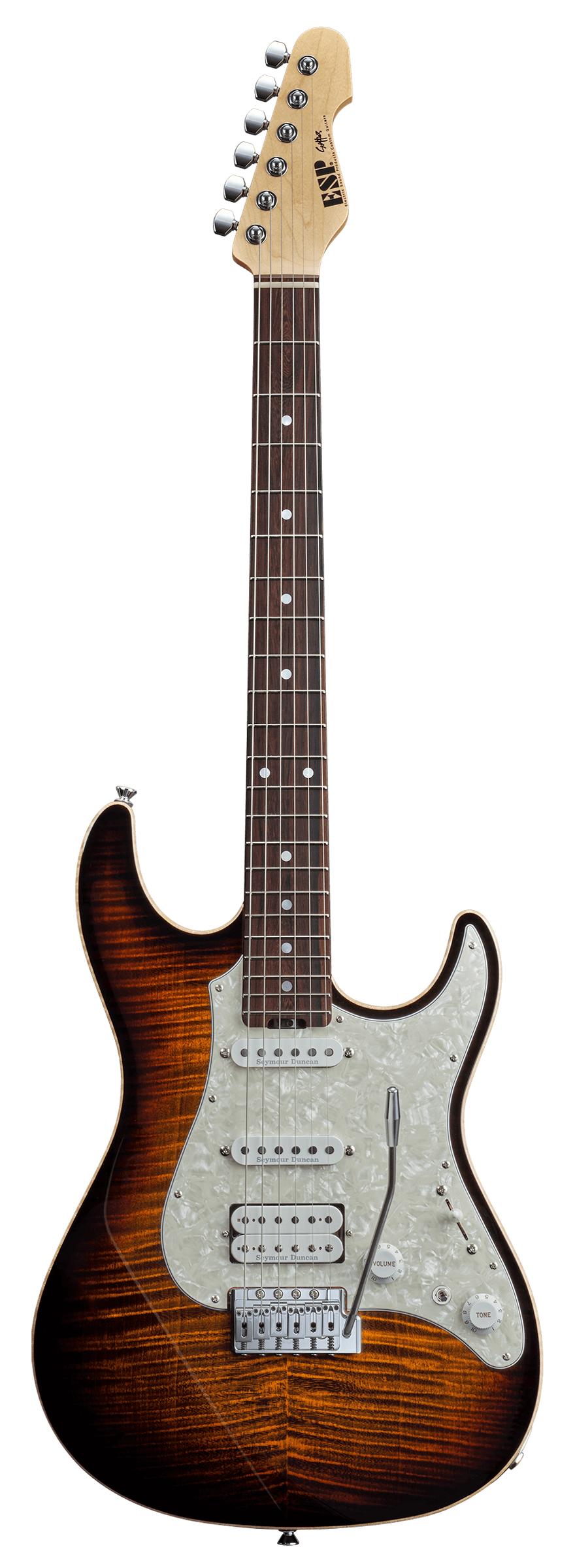 ESP Original SNAPPER-CTM FM/HR - Tiger Eye Sunburst [MIJ - Made in Japan] |  ESP |  BASS GUITAR |  Zoso Music