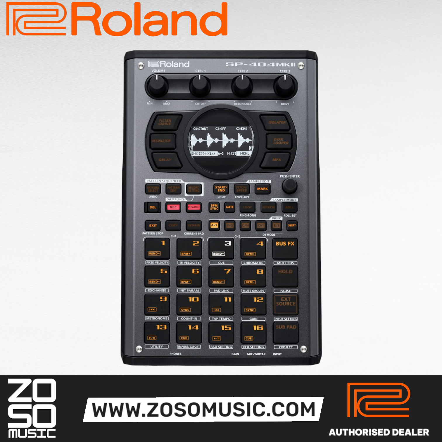 Roland SP-404MKII Linear Wave Sampler |  ROLAND |  SAMPLER / SEQUENCER |  Zoso Music