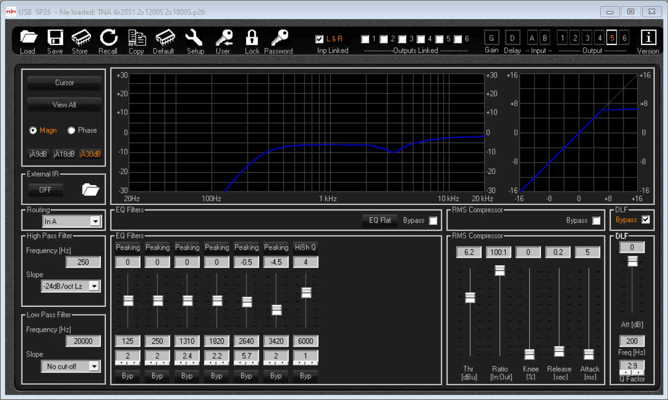 HH Electronics SP26 2-In/6-Out Digital Signal Processor |  HH ELECTRONICS |  POWER AMPLIFIER |  Zoso Music