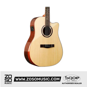 SQOE SQ-CC-SK-E 41 Inch Acoustic Guitar with Sqoe KLT-18A pick up w Arm Bevel | Zoso Music Sdn Bhd