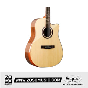 SQOE SQ-DC-SK 41 Inch Acoustic Guitar w Arm Bevel | Zoso Music Sdn Bhd