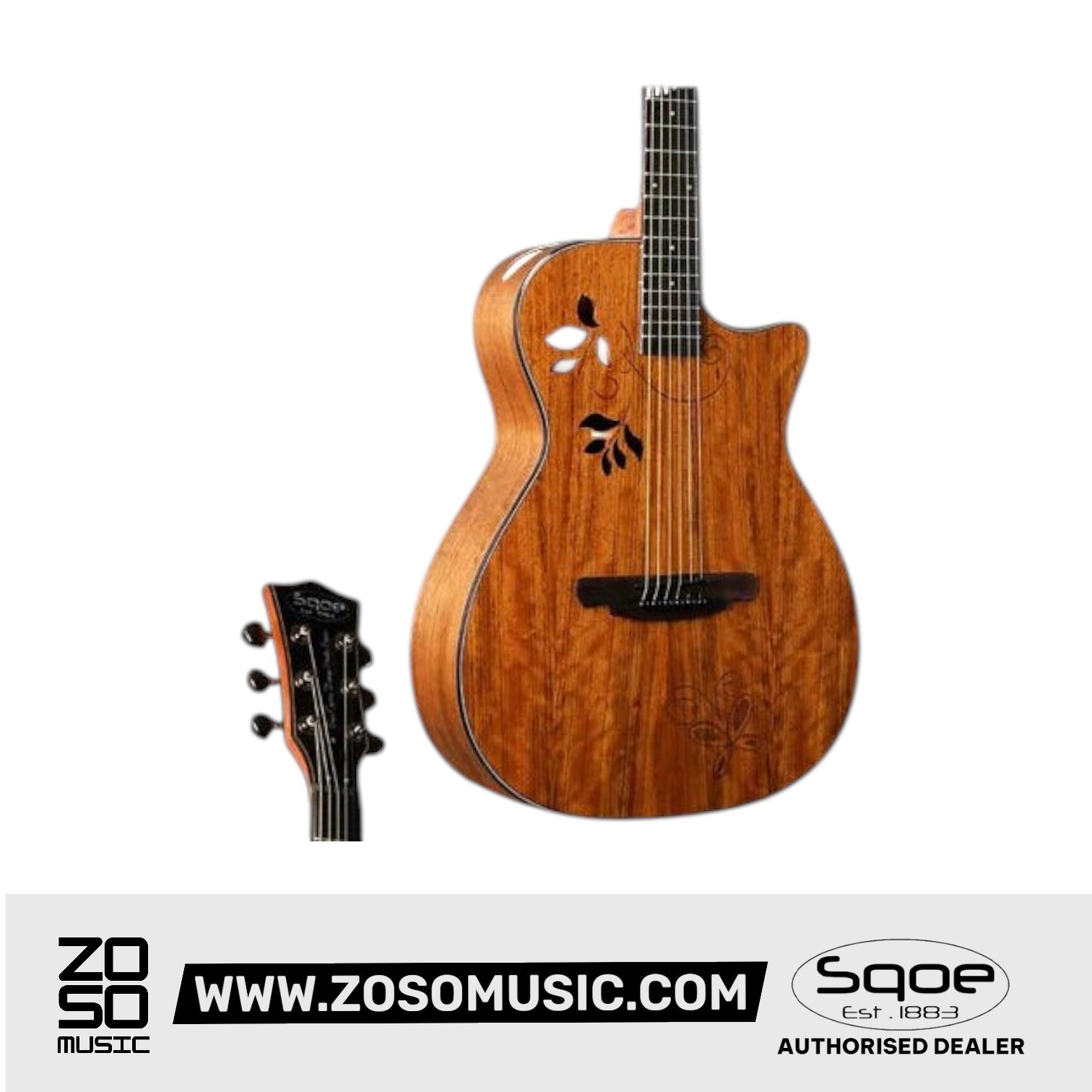 SQOE SQ-I / SQ-IS 40 inch Grand Auditorium Acoustic Guitar
