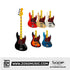 SQOE Jazz 4 String Bass Guitar, Maple Fretboard | Zoso Music Sdn Bhd