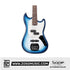 SQOE SJB400 Short Scale 4 String Jazz Bass Guitar, Roasted Maple Neck, Rosewood Fretboard