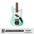 SQOE SJB400 Short Scale 4 String Jazz Bass Guitar, Roasted Maple Neck, Rosewood Fretboard