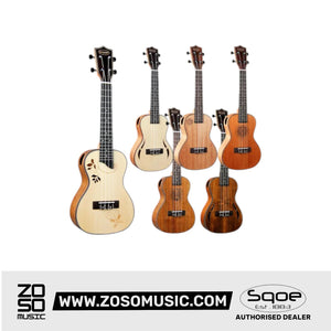 SQOE SQ-UK-24 , 24 inch Concert Ukulele | Zoso Music Sdn Bhd