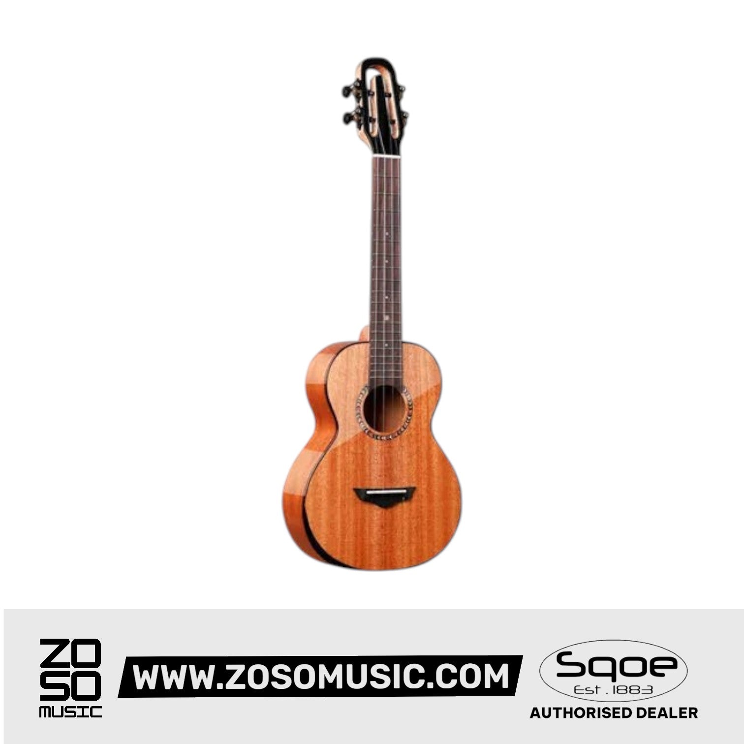 SQOE SQ-UK-2610T , 26 inch Tenor Full Solid Mahogany Body Ukulele