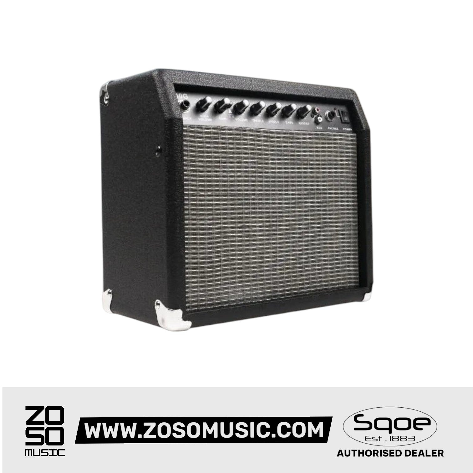 Sqoe SQ-40G Portable 40W Electric Guitar Amplifier | Zoso Music Sdn Bhd