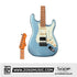 SQOE SEST600, METALLIC Stratocaster Body HSS Electric Guitar, Roasted Maple FB