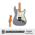 SQOE SEST600, METALLIC Stratocaster Body HSS Electric Guitar, Roasted Maple FB