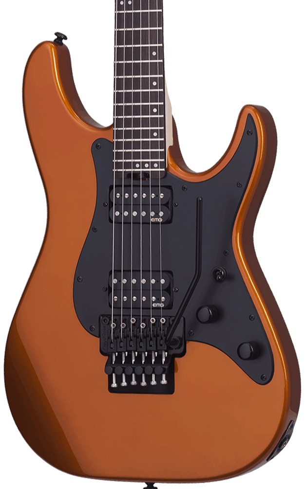 SCHECTER SUN VALLEY SUPER SHREDDER WITH FLOYD ROSE - LAMBO ORANGE (1281), SCHECTER, ELECTRIC GUITAR, schecter-electric-guitar-sunvalley-ss-fr-lo, ZOSO MUSIC SDN BHD