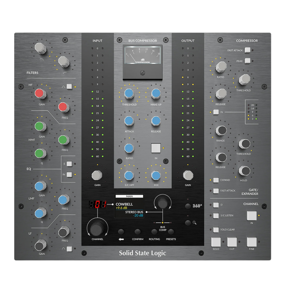 Solid State Logic UC1 Top View Zoso Music