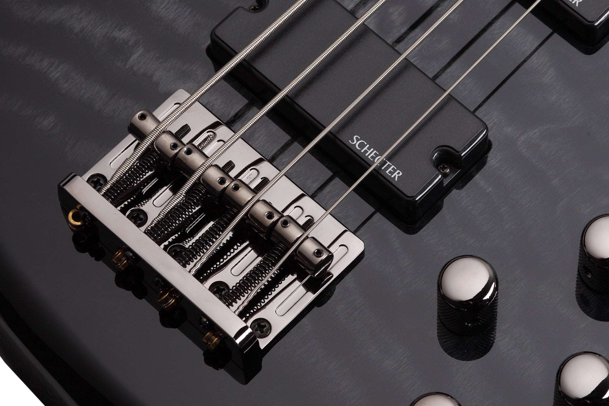 SCHECTER STILETTO EXTREME-4 BASS GUITAR - SEE-THRU BLACK (2503) MADE IN INDONESIA, SCHECTER, BASS GUITAR, schecter-bass-guitar-sti-extreme4-stb, ZOSO MUSIC SDN BHD