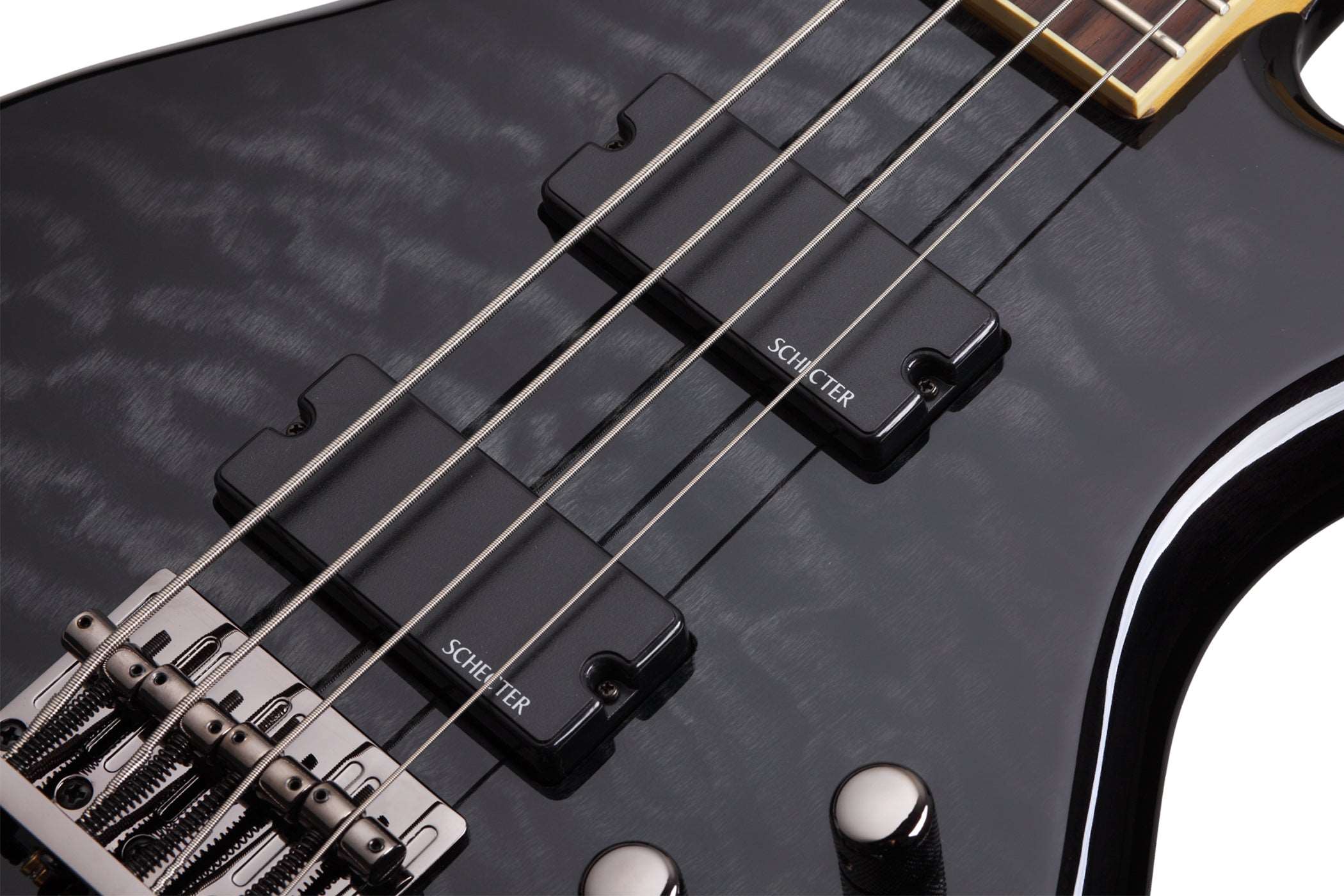 SCHECTER STILETTO EXTREME-4 BASS GUITAR - SEE-THRU BLACK (2503) MADE IN INDONESIA, SCHECTER, BASS GUITAR, schecter-bass-guitar-sti-extreme4-stb, ZOSO MUSIC SDN BHD
