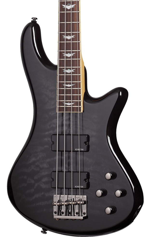 SCHECTER STILETTO EXTREME-4 BASS GUITAR - SEE-THRU BLACK (2503) MADE IN INDONESIA, SCHECTER, BASS GUITAR, schecter-bass-guitar-sti-extreme4-stb, ZOSO MUSIC SDN BHD